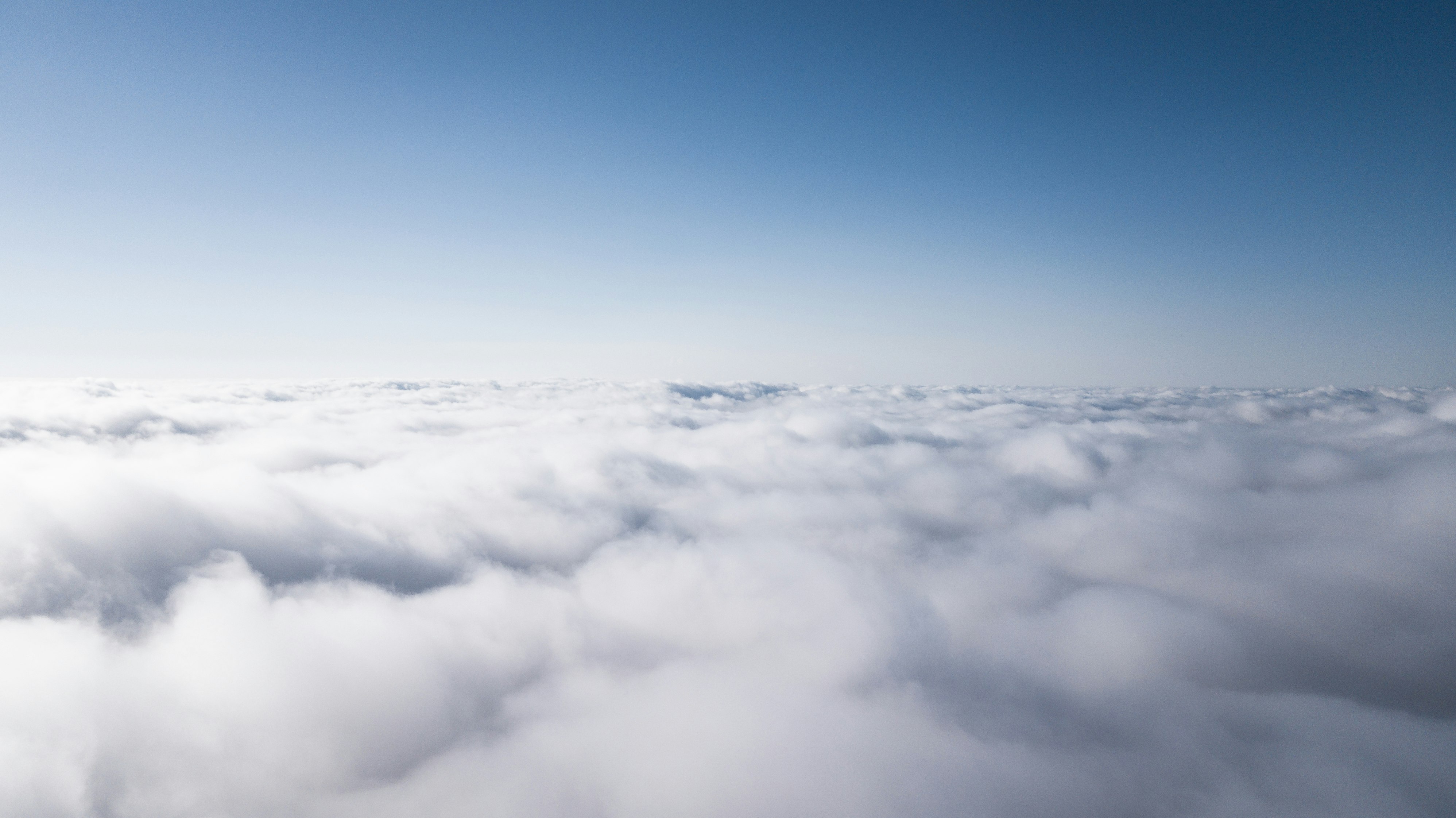 photo of thick white clouds